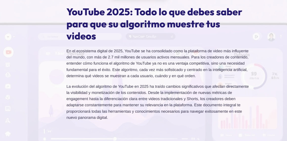 YouTube 2025: Todo lo que debes saber para que su algoritmo muestre tus videos